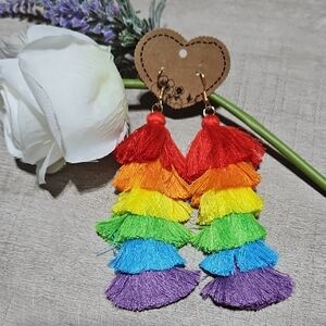 Colorful 🎁 Rainbow Bohemian Tassel Earrings
